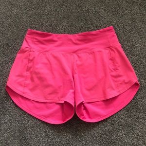 Lululemon high rise speed shorts